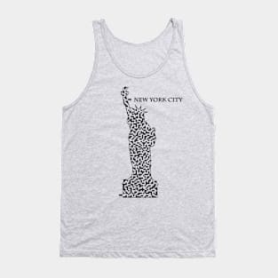 Statue of Liberty Shaped Maze & Labyrinth Tank Top